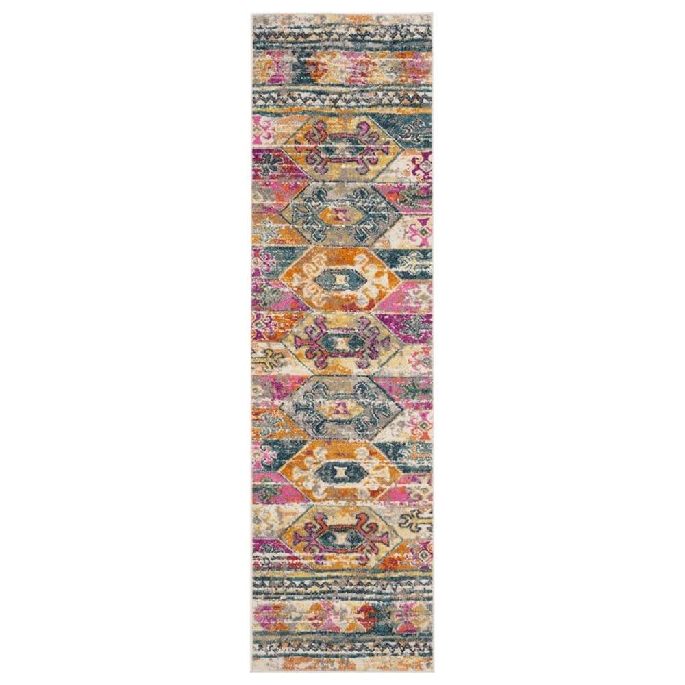 Safavieh Madison MAD118C 2"3" x 8" Blue and Fuchsia Runner, , large