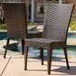Noble House Brooke Patio Chair in Multi-Brown (Set of 2), , large