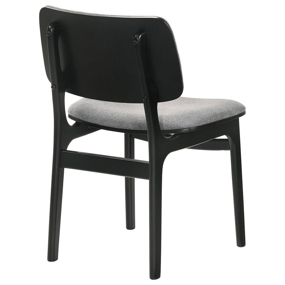 Blue River Venus and Lima 5-Piece Dining Set with Gray Cushion in Black, , large