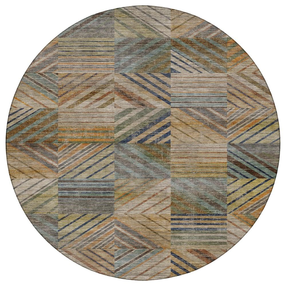 Dalyn Rug Company Nexus Multicolor 8" Round Area Rug, , large