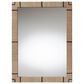 Baxton Studio Mirai Rectangle Accent Mirror in Natural and Black, , large