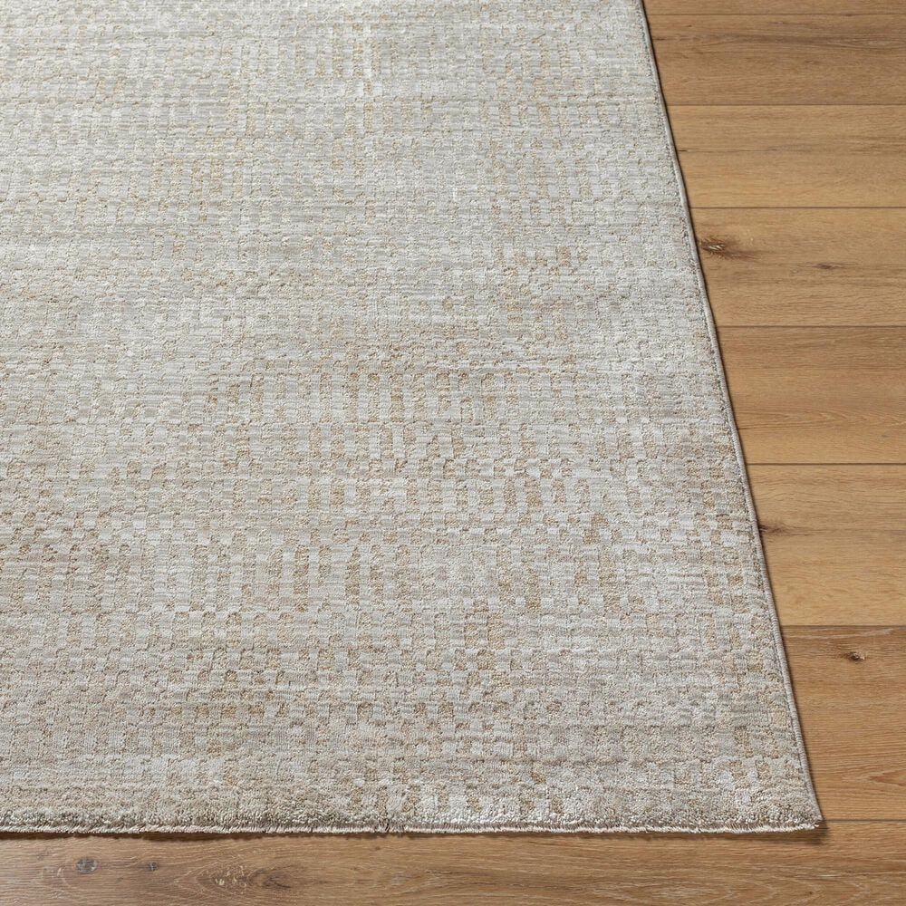 Surya Masterpiece Light Gray and Medium Gray 2&#39; x 2&#39;11&quot; Area Rug, , large