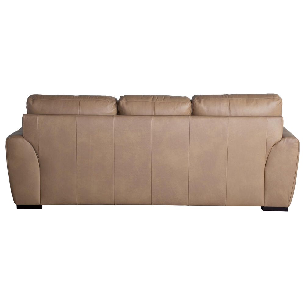 Bassett Clemmons Leather Sofa in Whiskey NFM