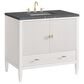 James Martin Vanities Myrrin 36" Vanity in Bright White with 3 cm Parisien Bleu Quartz Top, , large