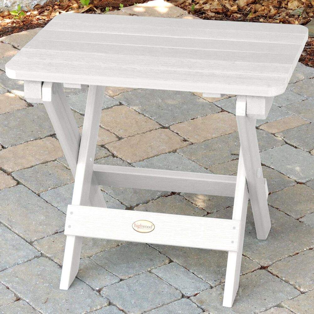 Highwood USA Adirondack Side Table in White, , large