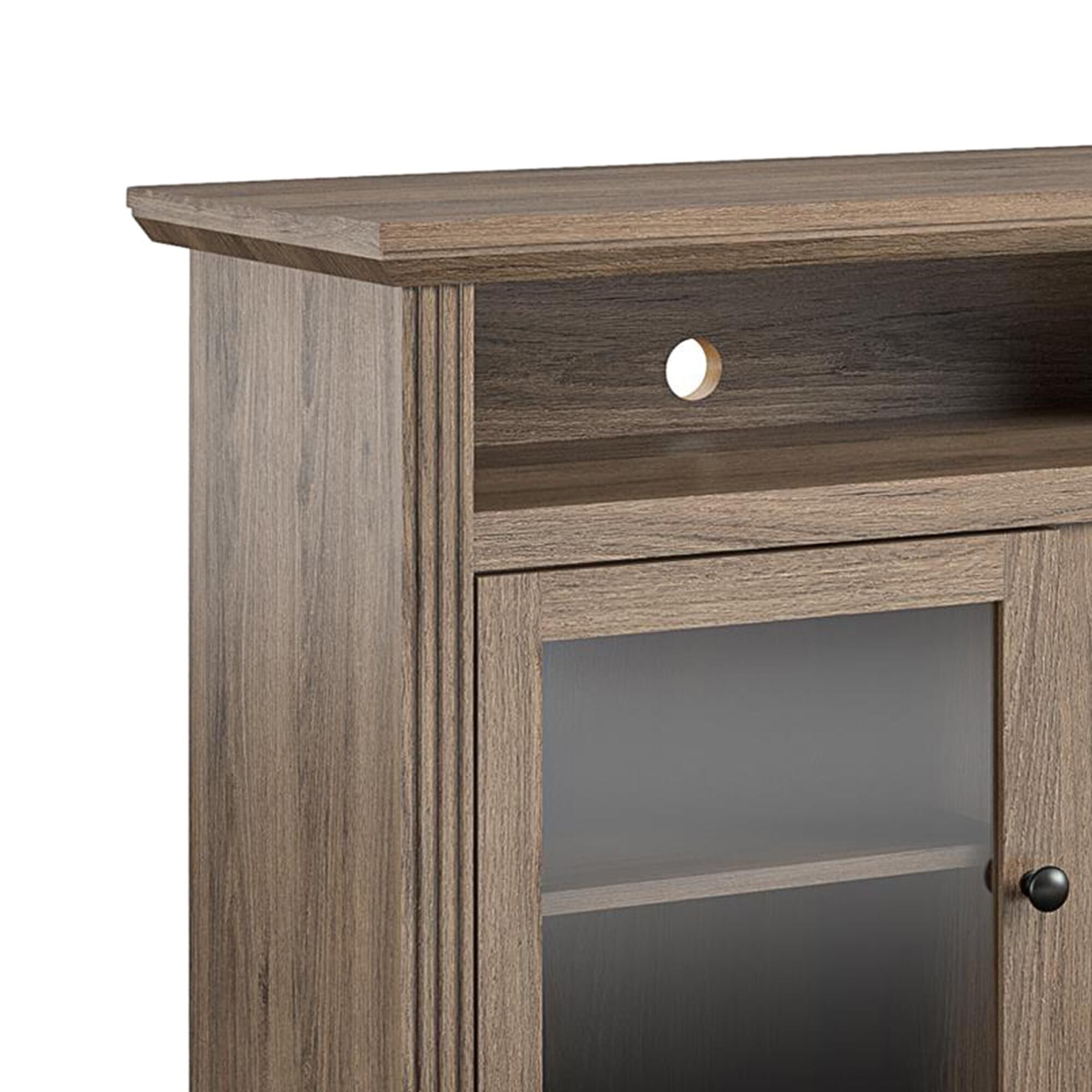 Tacoma solid wood shop corner tv stand