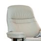 Stressless Small Chair and Ottoman with Black Classic Base in Paloma Light Grey, , large