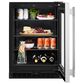 KitchenAid 5.2 Cu. Ft. Undercounter Refrigerator with Glass Door and Right Hinge in Black and Stainless Steel, , large