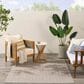 Nourison Horizon HOZ02 Grey 9" x 12" Indoor/Outdoor Area Rug, , large