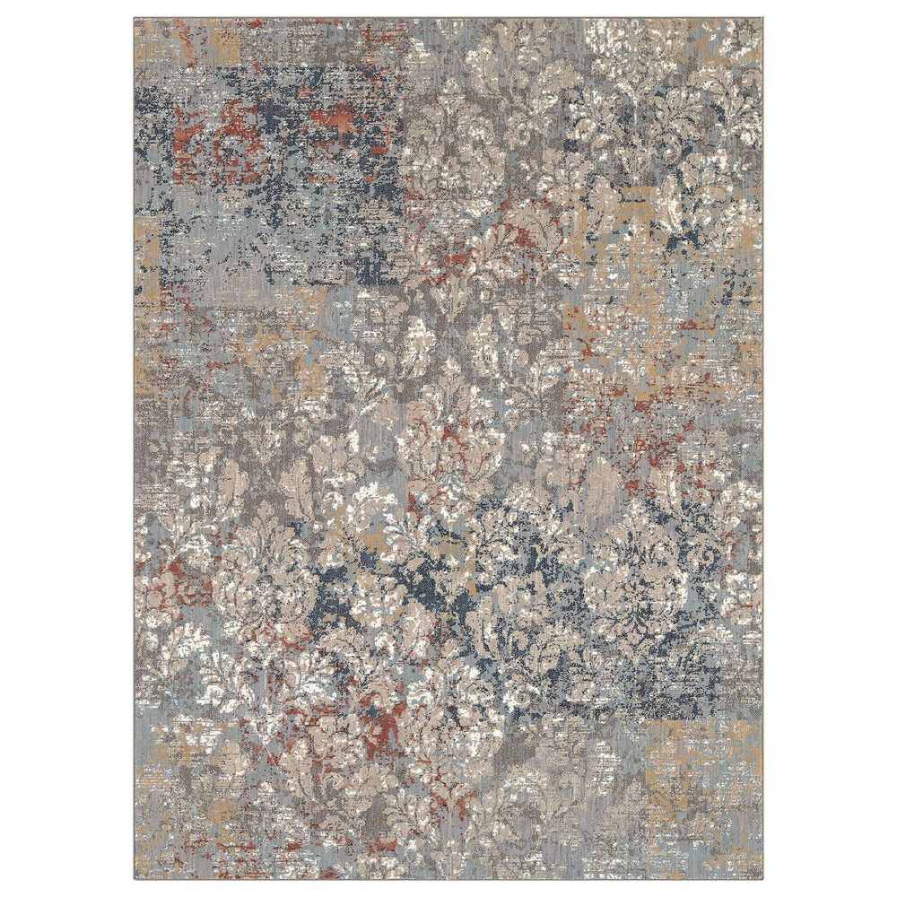Karastan Soiree La Brea 91962-90116 8" x 11" Grey Area Rug, , large
