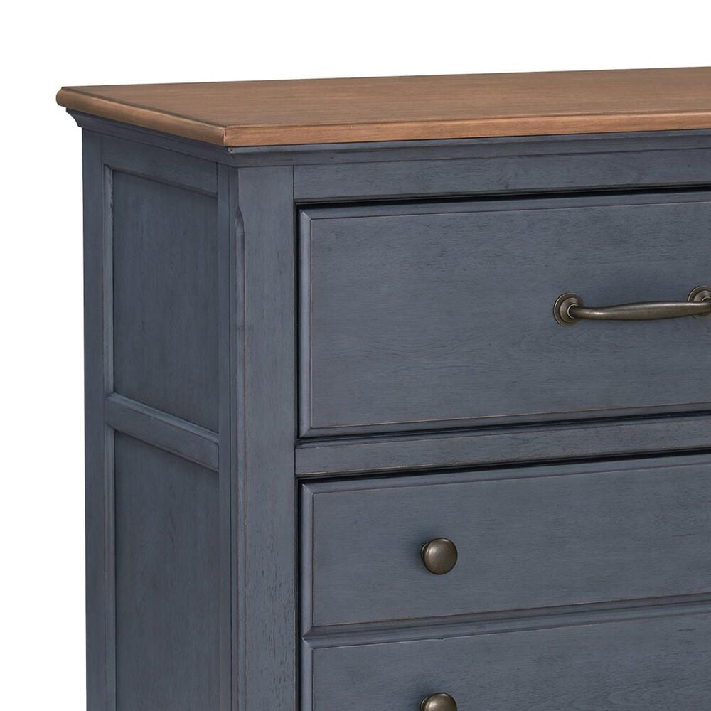 Legends Furniture Americana 2-Drawer Lateral File in Corduory Blue and Brown, , large