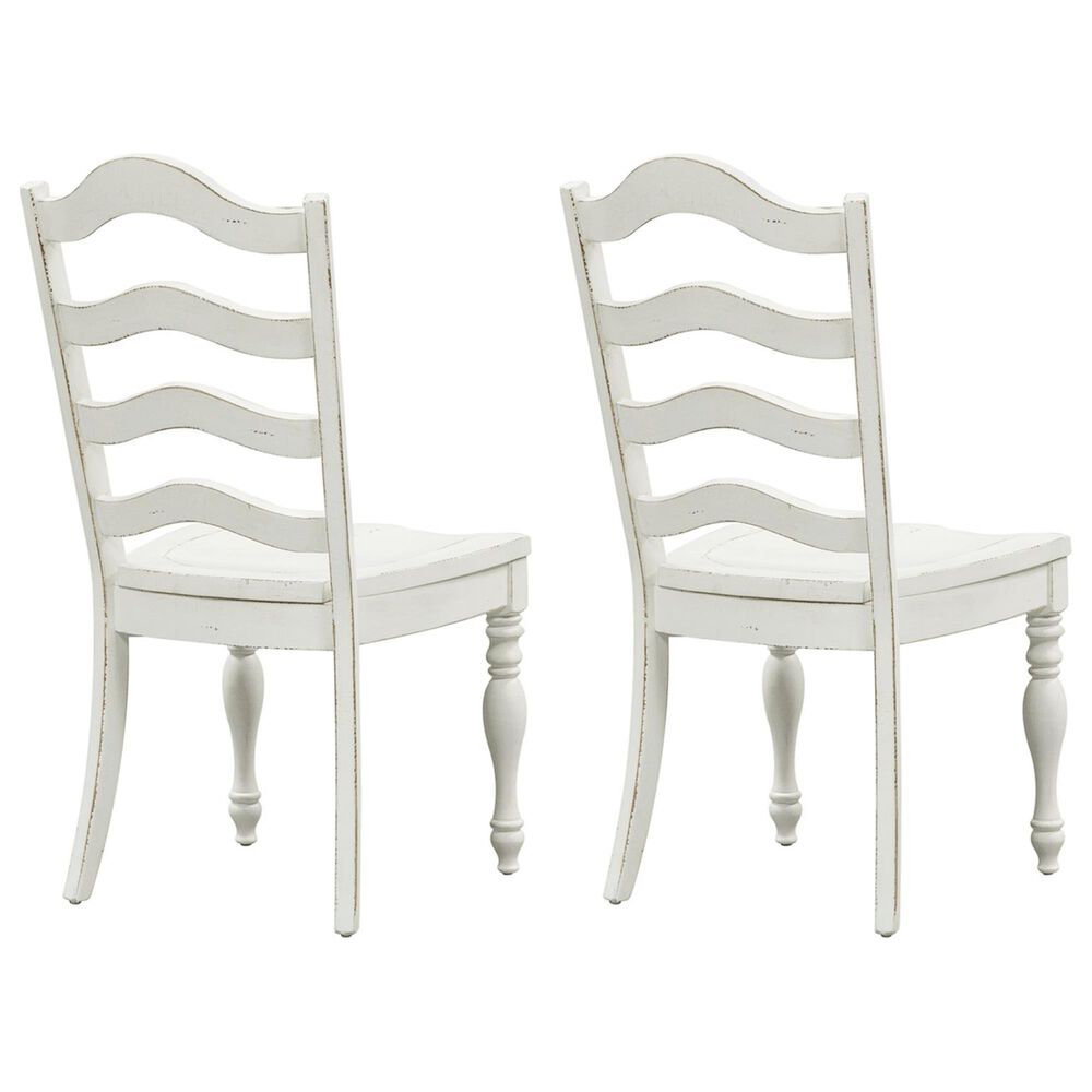 Belle Furnishings Magnolia Manor Side Chair in White &#40;Set of 2&#41;, , large