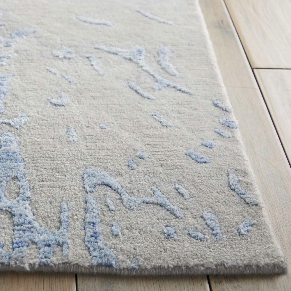 Nourison Silk Shadows 5&#39;6&quot; x 7&#39;5&quot; Grey and Blue Area Rug, , large