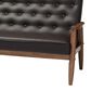 Baxton Studio Sorrento Stationary Sofa in Brown, , large