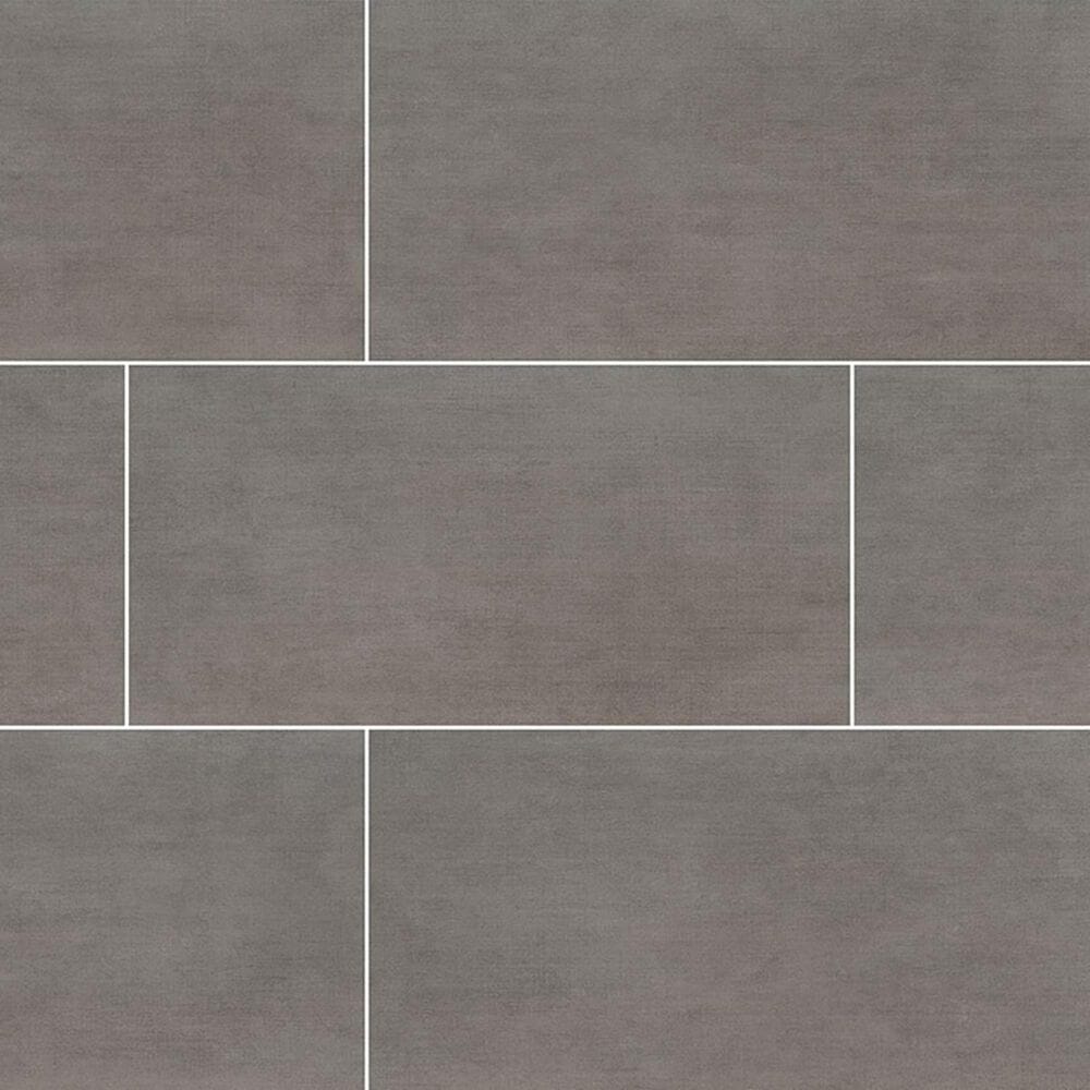MS International Gridscale Graphite 12" x 24" Ceramic Tile, , large