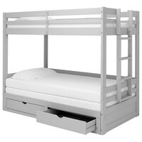 Timberlake Jasper Twin-King Storage Daybed with Bunk in Dove Gray