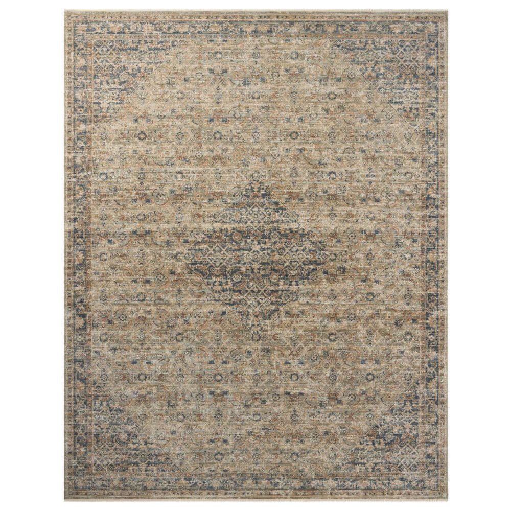 Loloi Heritage 2" x 3" Sage and Navy Area Rug, , large