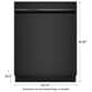 GE Appliances Built-In Dishwasher Energy Star in Black, , large