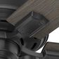 Hunter Hartland 52" Ceiling Fan with LED Lights in Matte Black, , large