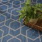 Nourison Horizon HOZ01 Denim 10" x 14" Indoor/Outdoor Area Rug, , large