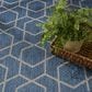 Nourison Horizon HOZ01 Denim 10" x 14" Indoor/Outdoor Area Rug, , large