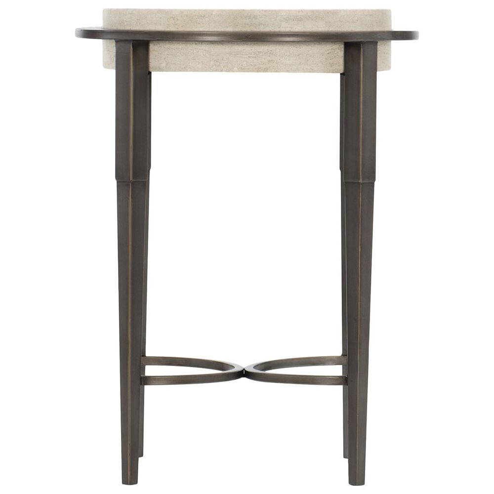 Bernhardt Barclay Round Drink Table in Antique Pewter, , large