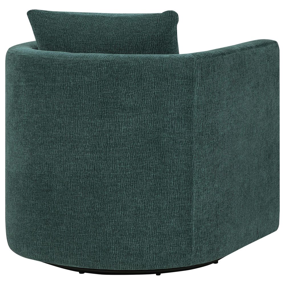 Hearth and Haven Sutton Swivel Chair in Peacock, , large