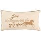 Rizzy Home 14" x 26" Down Filled Lumbar Pillow in Ivory, , large