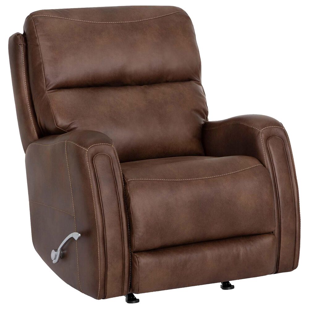 Moore Furniture Asher Manual Recliner in Colt Saddle, , large