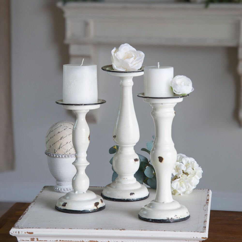 VIP Home and Garden American Mercantile Candle Holder (Set of 3), , large
