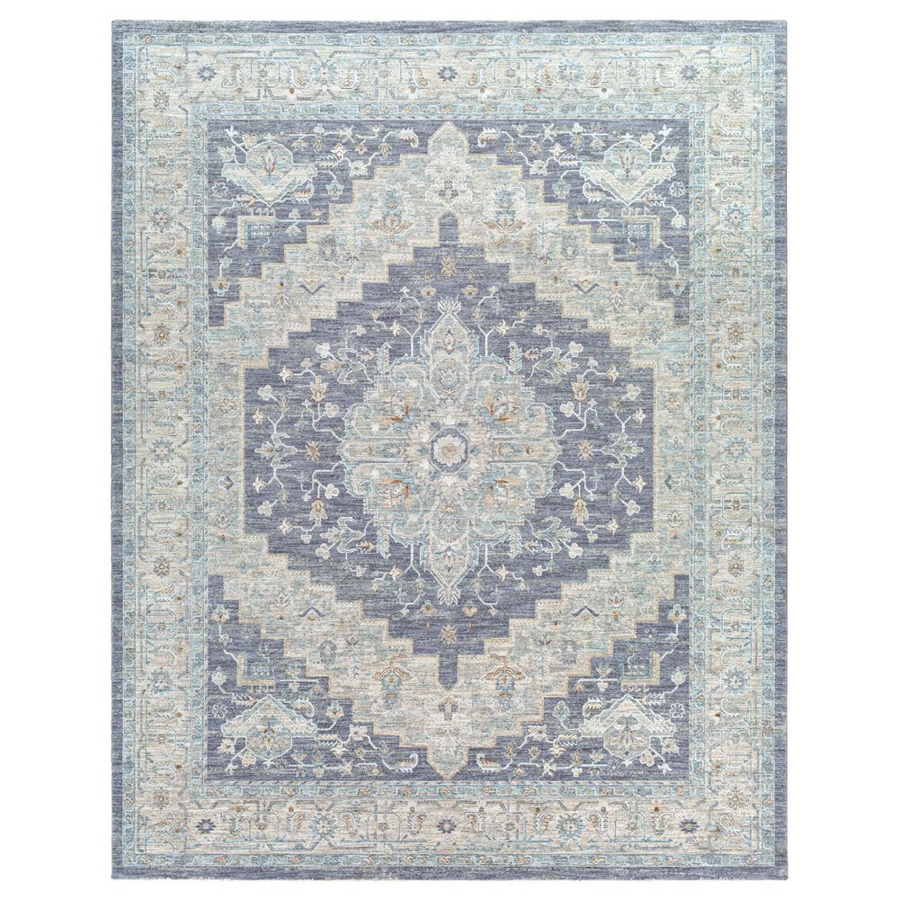 Surya Avant Garde "10" x 10"3" Gray, Beige and Denim Area Rug, , large