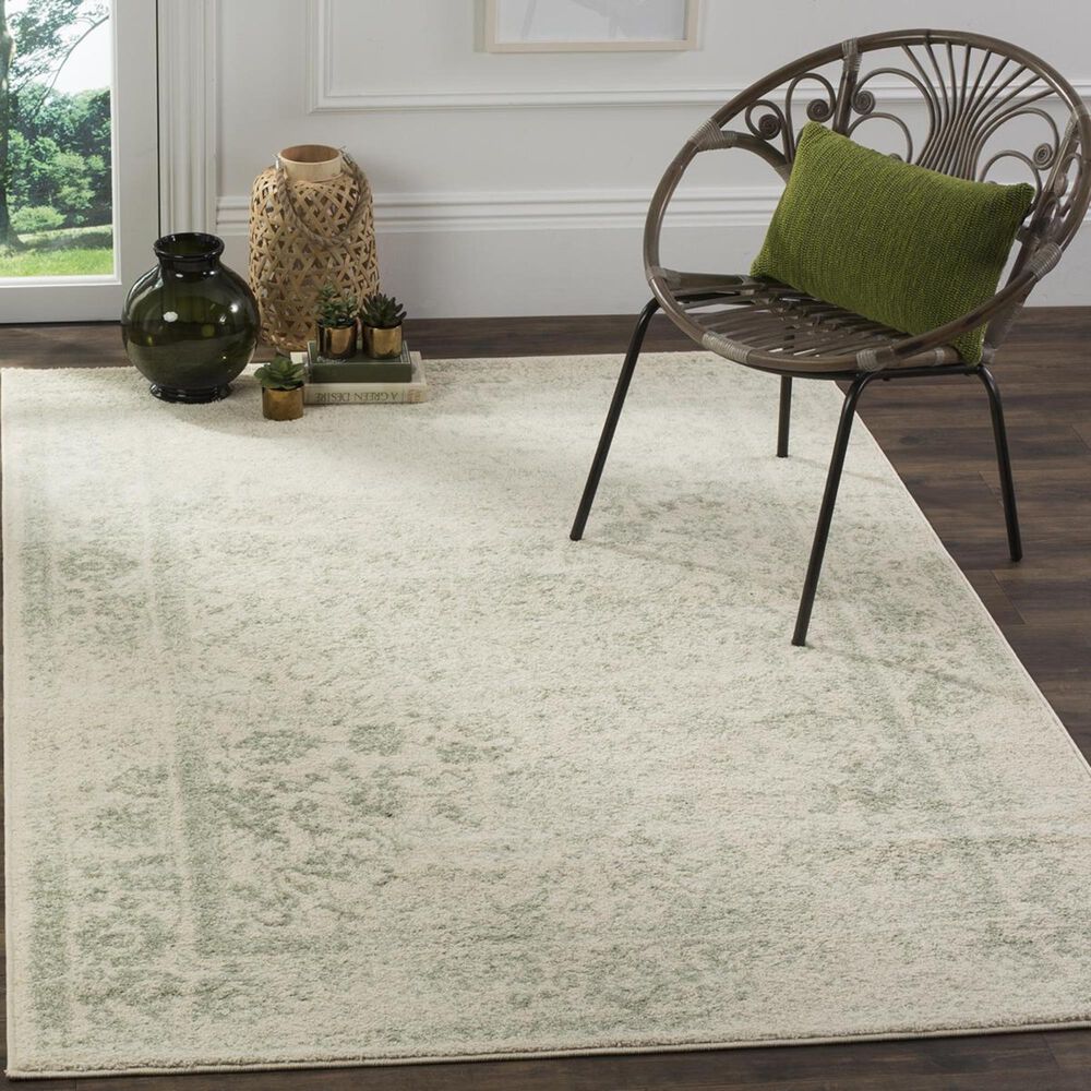 Safavieh Adirondack ADR109V-5 5"1" x 7"6" Ivory/Sage Area Rug, , large