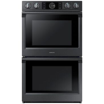 Samsung 30" Double Electric Wall Oven with Convection in Black Stainless Steel, , large