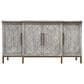 Woodland & Co Tetra 4-Door Console Cabinet in Moon, , large