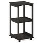 HOMLUX 2-Tier Tall End Table in Espresso, , large