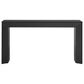 Hearth and Haven Mirod59" Console Table with Side Panel Legs in Black, , large