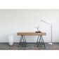 Adesso Crane LED Floor Lamp in Natural Ash Wood and White, , large