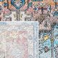 Safavieh Aria 2" x 8" Turquoise and Light Orange Runner, , large