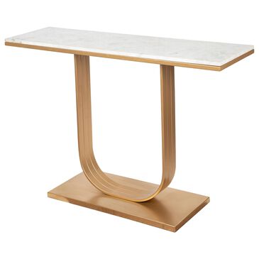 Sagebrook Home Console Table in Gold and White, , large