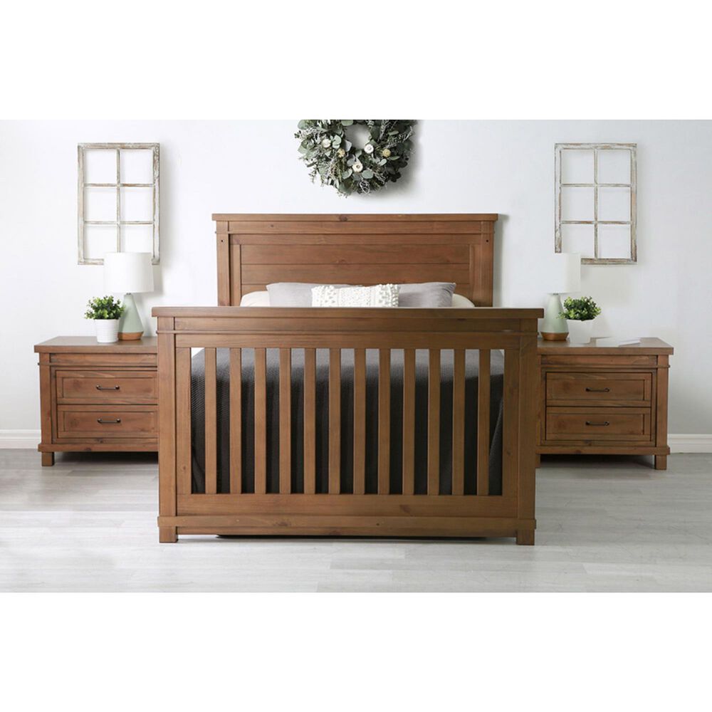 Baby Appleseed Rowan Flat Top 4-In-1 Convertible Crib in Sandwash, , large