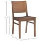 Linon Home Decor Devin Side Chair in Natural, , large