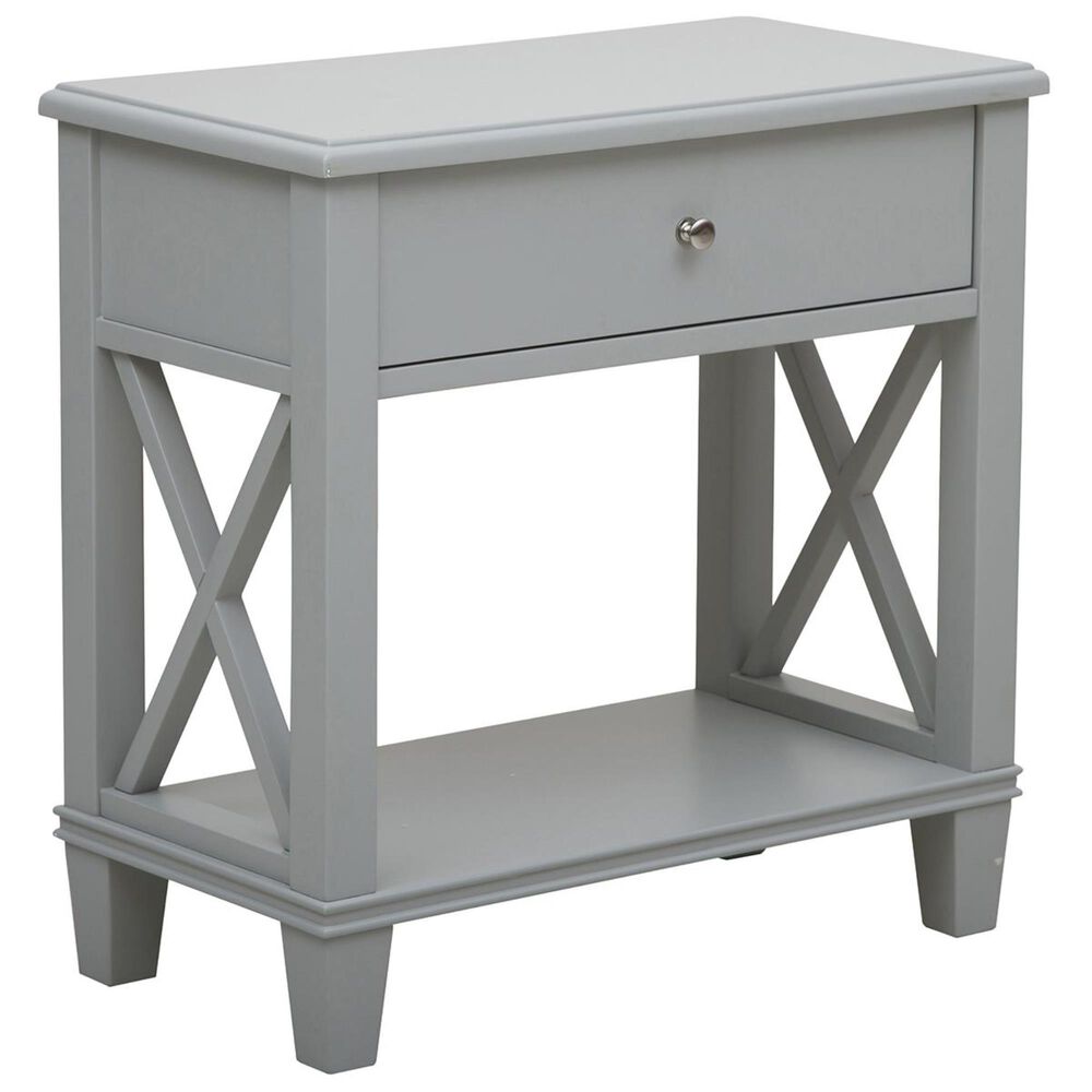 Accentric Approach Accentric Accents Open X Leg Side Table in Grey, , large