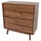 LH Imports Gia 5-Drawer Chest in Warm Pecan, , large