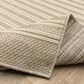 ROW by Oriental Weavers Zarina Striped Beige and Ivory 7"10" x 10" Indoor/Outdoor Area Rug, , large