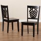 Baxton Studio Gervais Side Chair in Dark Brown (Set of 2), , large