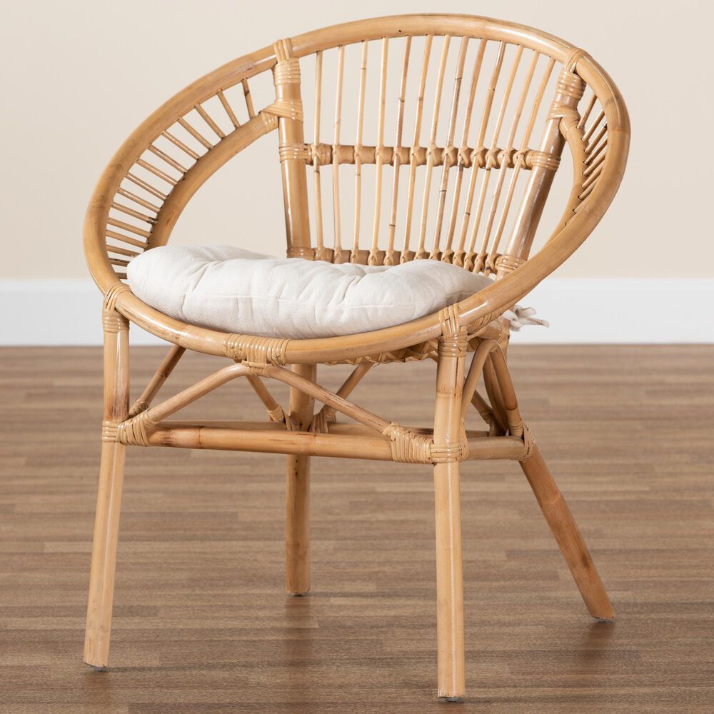 Baxton Studio Adrina Side Chair in Natural Brown, , large