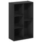 HOMLUX 5-Cube Reversible Storage Bookshelf in Blackwood, , large