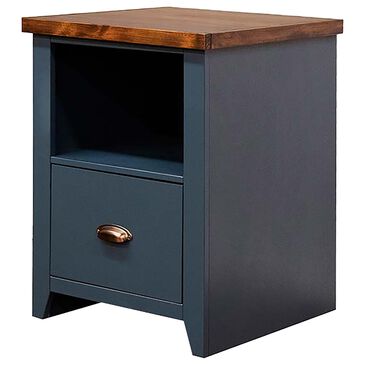 Endress International Nantucket File Cabinet in Blue Denim and Whiskey, , large