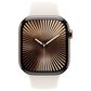 Apple Watch Series 10 GPS + Cellular 46mm Gold Titanium Case with Starlight Sport Band - S/M, , large