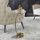 Uttermost Waveney Drink Table in Antique Brass, , large